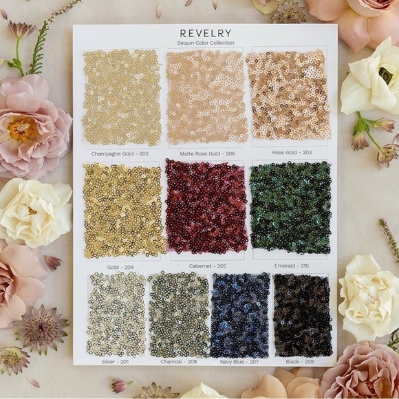 REVELRY ASTIR ROSE GOLD SEQUIN STRETCH SLEEVELESS BRIDESMAID FORMAL GOWN - Picture 12 of 12